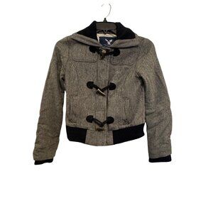American Eagle Outfitters Womens jacket S Wool Blend Herringbone